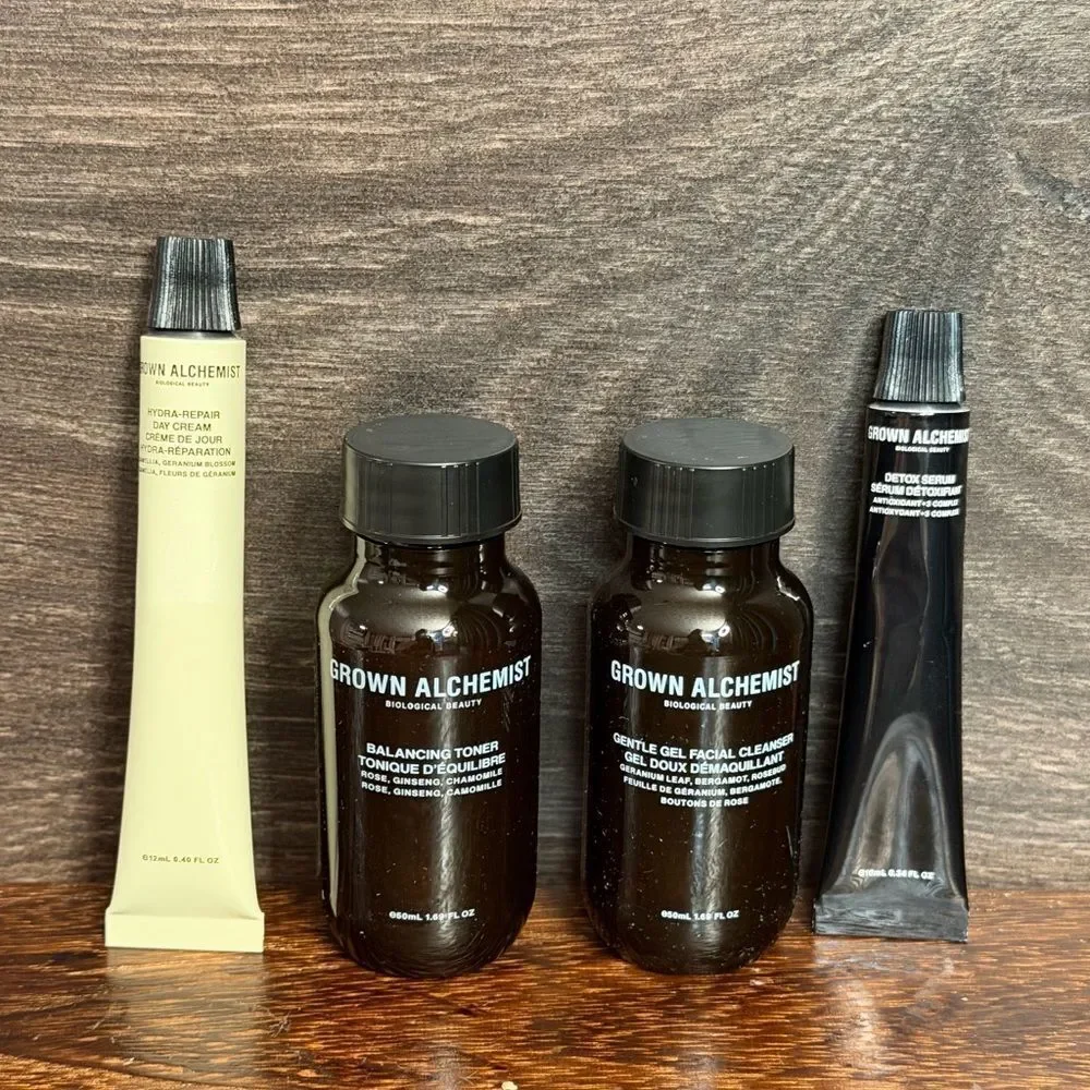 Grown Alchemist The Mini Essentials Luxury 4 Piece Travel Skincare Set, NIB!